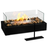 KORNIFUL Tabletop Fire Pit Stainless Steel Mini Fireplace for Indoor/Outdoor Use