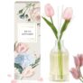 LA BELLEFÉE Premium Pink Rose Reed Diffuser Set with 6 Sticks