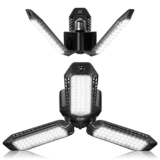 LED Garage Light 2 Pack 8000LM 360° 60W Deformable Ceiling Light