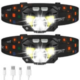 LHKNL 2 Pack Rechargeable LED Headlamps
