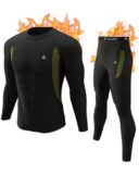 Men’s Thermal Underwear Set Base Layer Top and Bottom