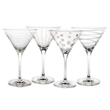 Cheers Martini Glass, 10-Ounce, Set of 4