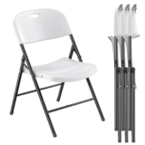 Heavy Duty Folding Chairs, 4 Pack