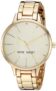 Nine West Gold-Tone Crystal Bracelet Watch