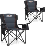 Overmont 2 Pack Heavy Duty Folding Chairs