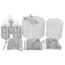 600 Piece Elegant Disposable Dinnerware Set