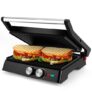 1400W NonStick Panini Grill Press