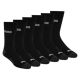 PUMA mens 6 Pack Crew Socks