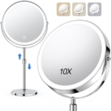 Rechargeable Double-Sided Lighted Makeup Mirror