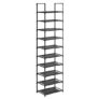SONGMICS 10-Tier Shoe Rack Organizer, Black