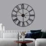 Sorbus 24-Inch Large Black Wall Clock