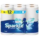 Sparkle Pick-A-Size Paper Towels, 6 Rolls