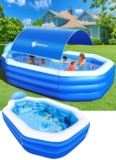 StarOcean Large Inflatable Pool with Canopy