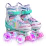 SULIFEEL Adjustable LightUp Unicorn Roller Skates