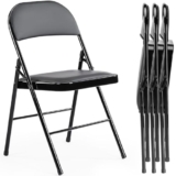 4 Pack Leather Folding Chairs