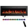 Sweetcrispy 50″ Electric Fireplace Wall Mounted
