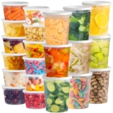 Tashibox 48 Pack Deli Containers with Lids