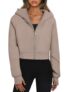 Trendy Queen Women’s Cropped Zip Up Hoodie