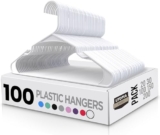 Home 100 Pack Plastic Hangers