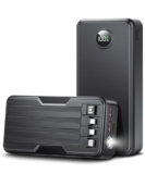 UYAYOHU 40000mAh Power Bank Fast Charger with LED Display and Flashlight