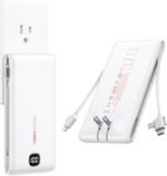 VEEKTOMX 10000mAh Portable Charger with Cables