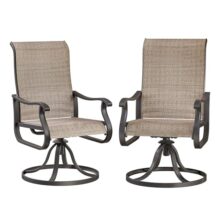 Outdoor Swivel Rocking Chairs Set