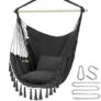 Y STOP Macrame Hammock Chair with Cushions 